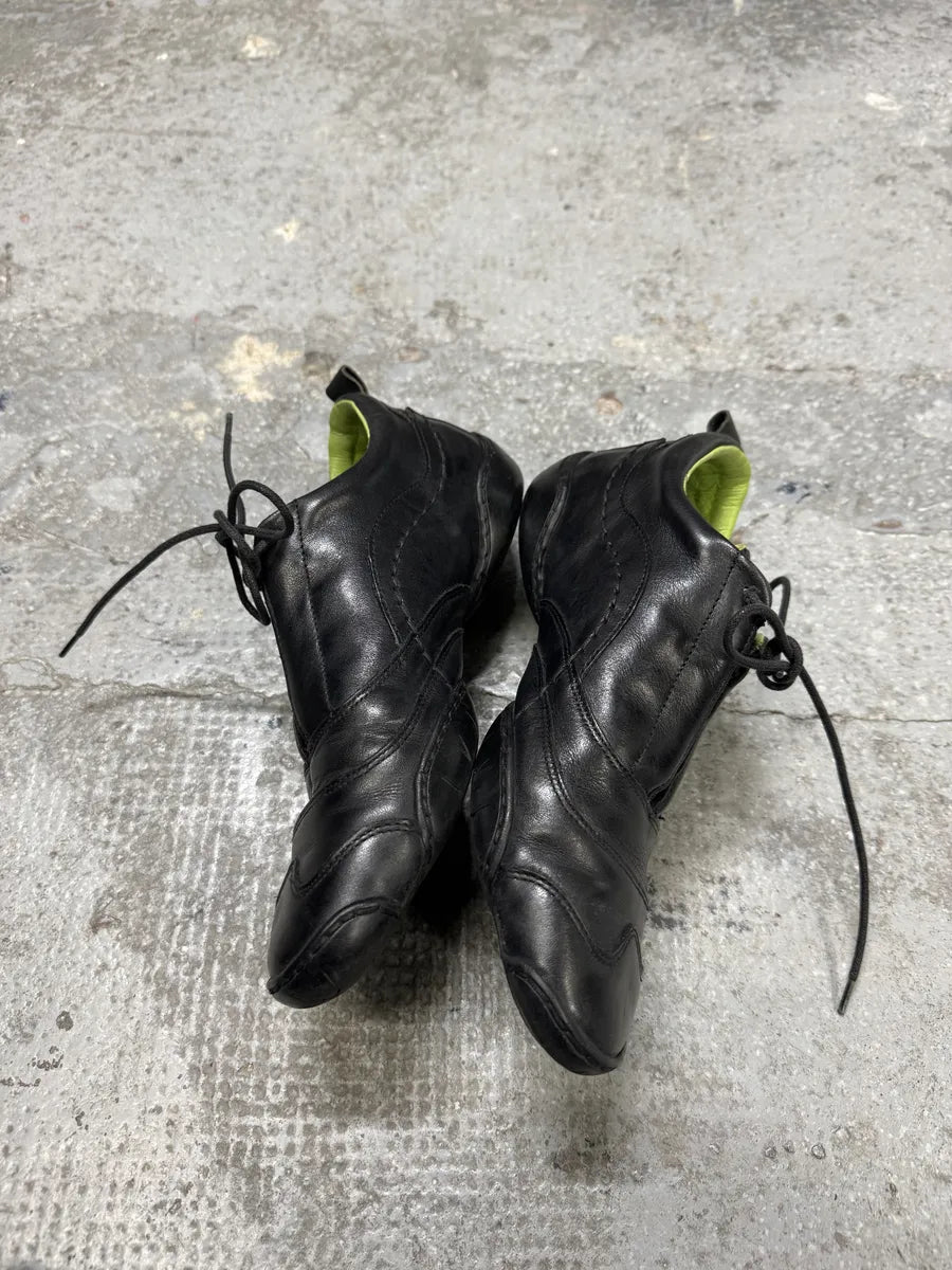 Marithé + François Girbaud Black Moto Leather Sneakers qkfxrXf 1