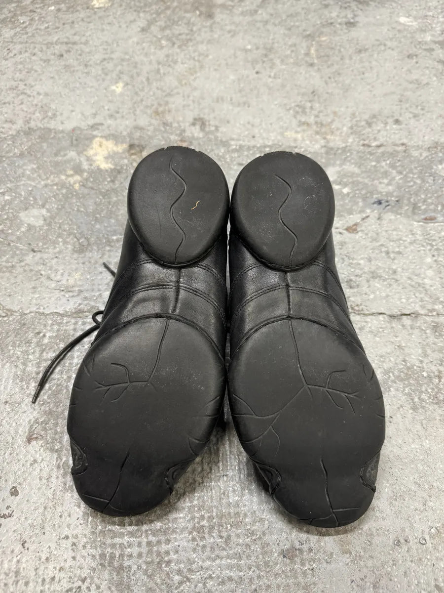 Marithé + François Girbaud Black Moto Leather Sneakers qkfxrXf 2