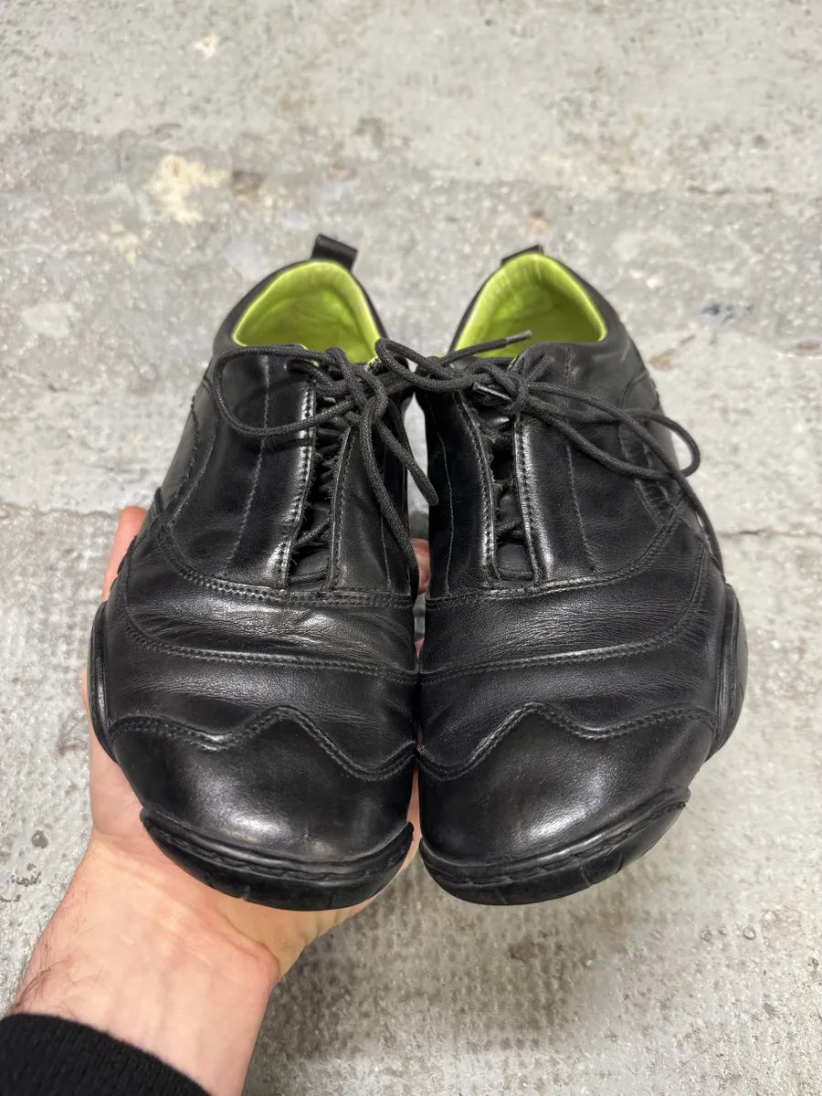 Marithé + François Girbaud Black Moto Leather Sneakers qkfxrXf 5