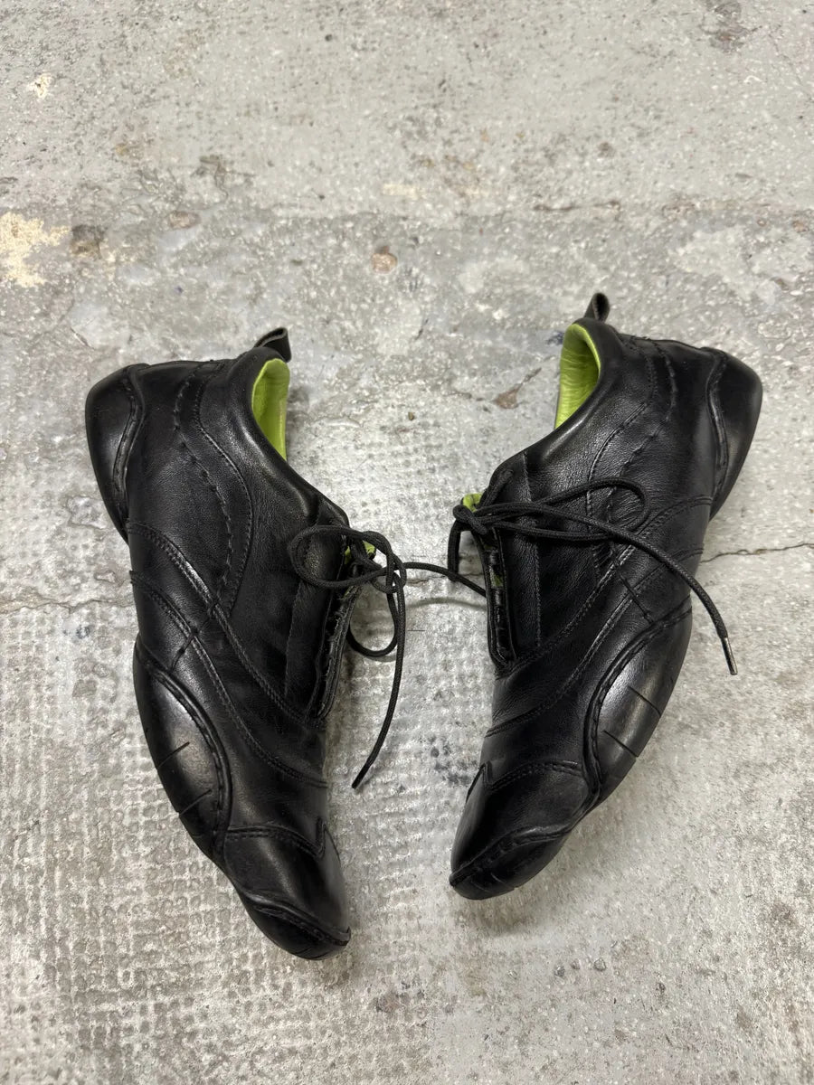 Marithé + François Girbaud Black Moto Leather Sneakers qkfxrXf 7