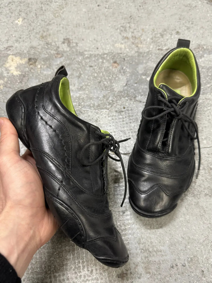 Marithé + François Girbaud Black Moto Leather Sneakers qkfxrXf 8