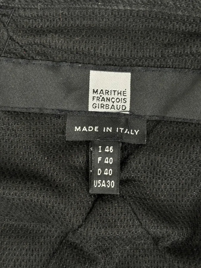 AW2000 Marithé + François Girbaud Black Structure Hooded Jacket ddyHHyM 9