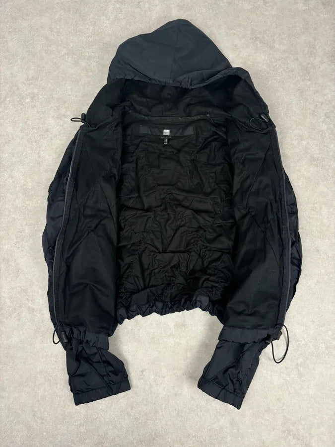 AW2000 Marithé + François Girbaud Black Structure Hooded Jacket ddyHHyM 7