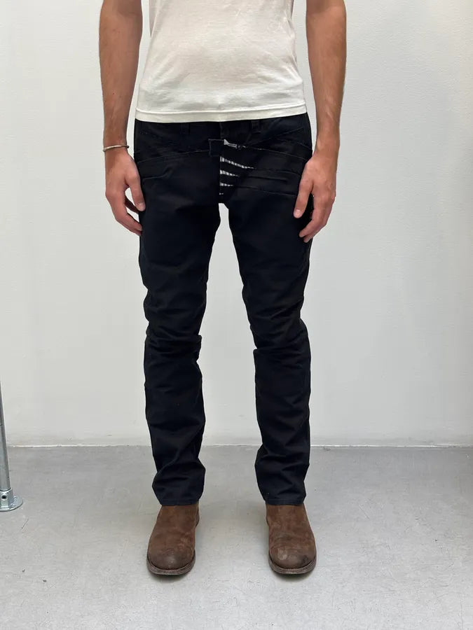2000s Marithé + François Girbaud Black Panel Pants JfKRUtn 1