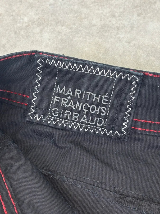 2000s Marithé + François Girbaud Black Panel Pants JfKRUtn 10