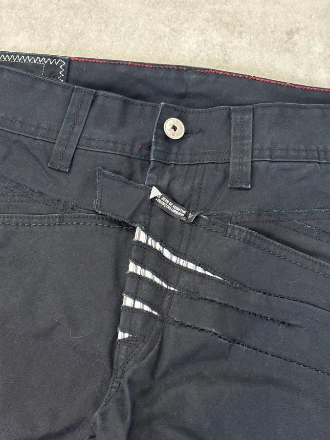 2000s Marithé + François Girbaud Black Panel Pants JfKRUtn 8