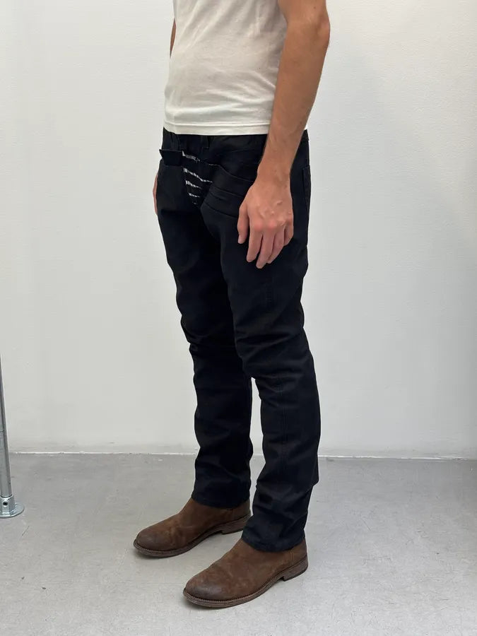 2000s Marithé + François Girbaud Black Panel Pants JfKRUtn 2
