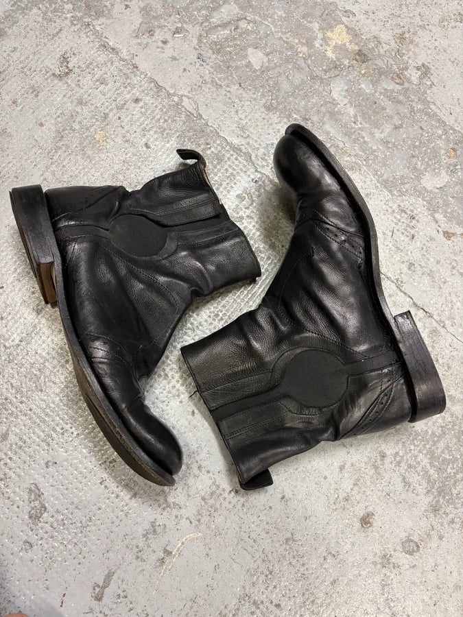 Marithé + François Girbaud Black Premium Ankle Leather Boots iiCYDxl 6