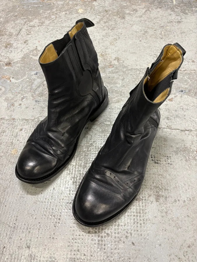 Marithé + François Girbaud Black Premium Ankle Leather Boots iiCYDxl 2