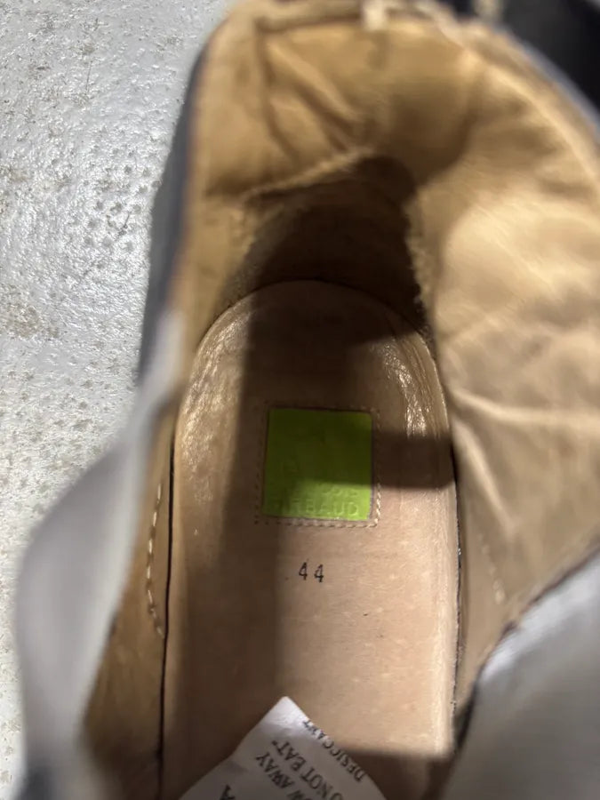 Marithé + François Girbaud Black Star Eroded Effect Leather Shoes DzSeSkB 2