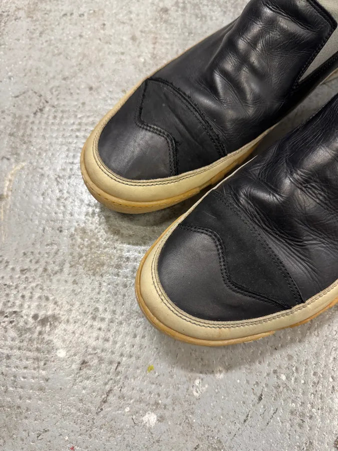 Marithé + François Girbaud Black Star Eroded Effect Leather Shoes DzSeSkB 3