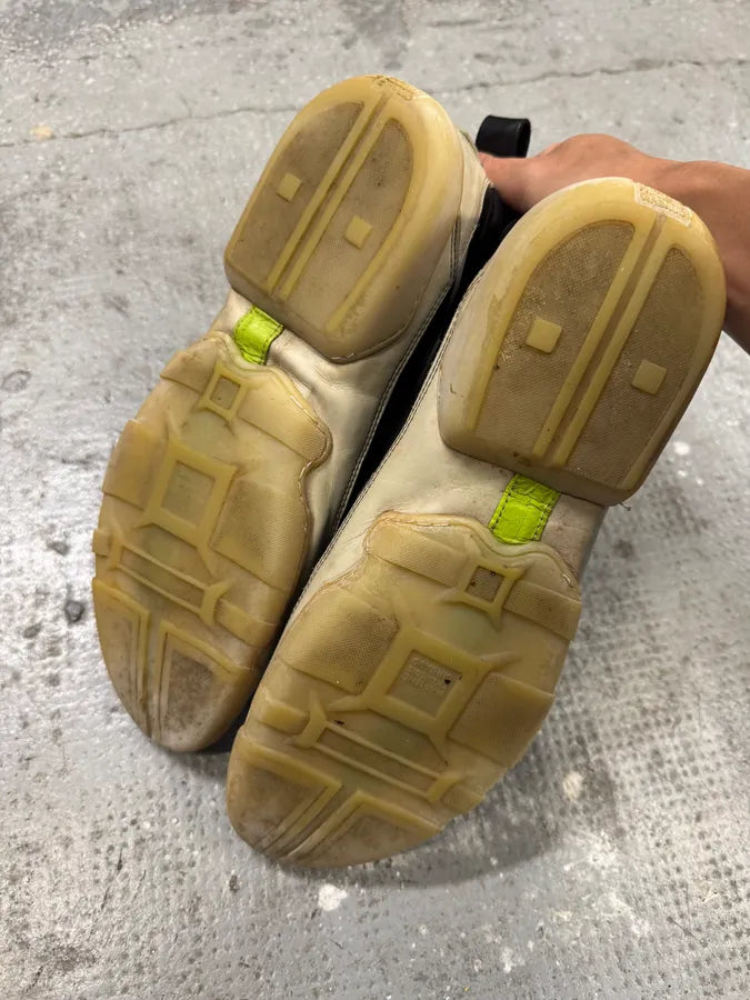 Marithé + François Girbaud Black Star Eroded Effect Leather Shoes DzSeSkB 6