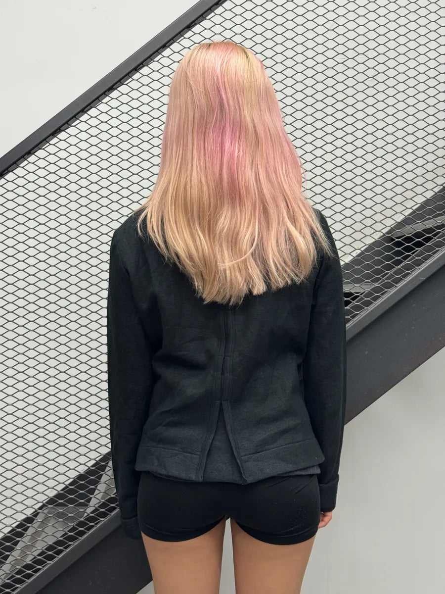 Marithé + François Girbaud Black Wool Double-Breasted Jacket BSkjnTp 2