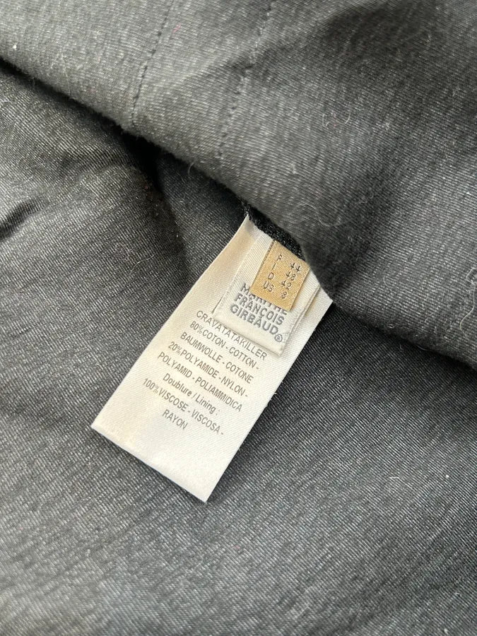 Marithé + François Girbaud Black Wool Double-Breasted Jacket BSkjnTp 8