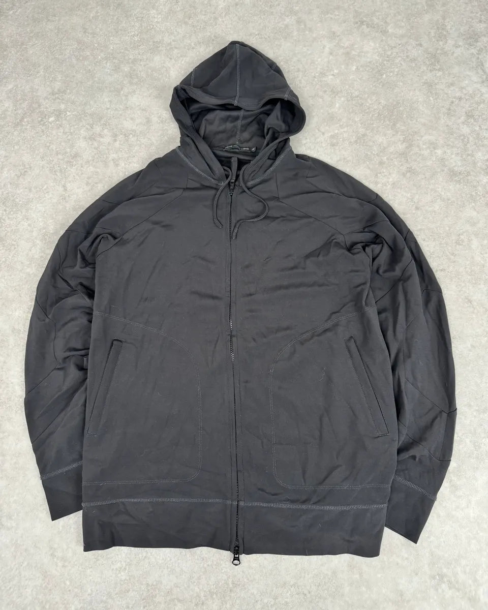 Marithé + François Girbaud Black Zip-up Hoodie xRyLpMC 0