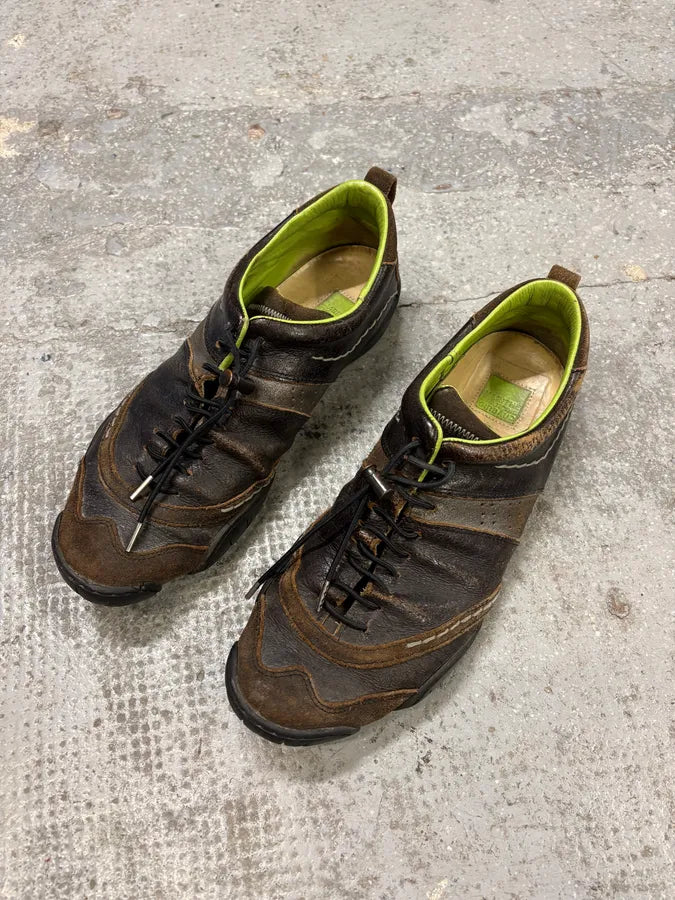 Marithé + François Girbaud Brown Samurai Eroded Leather Shoes (41.5eu/us8) PUhiTAB 2