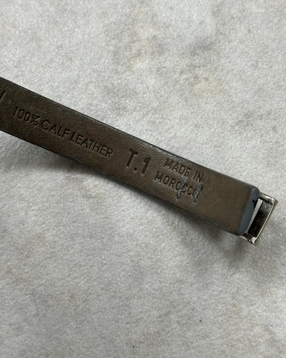 Marithé + François Girbaud  Brown Studded Leather Bracelet  spiASKo 7