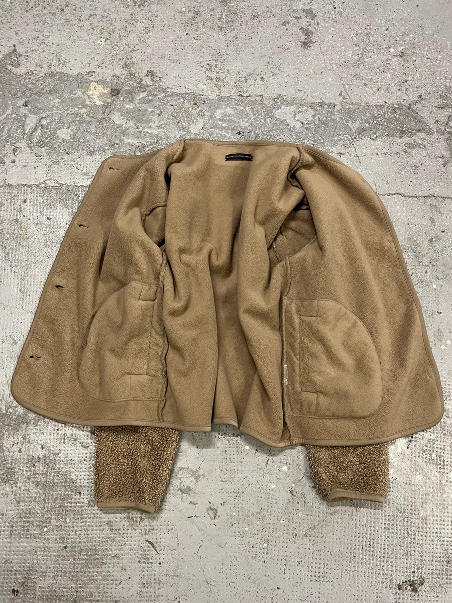 Marithé + François Girbaud Camel Fleece Cardigan (S/M) prmwXuH 8