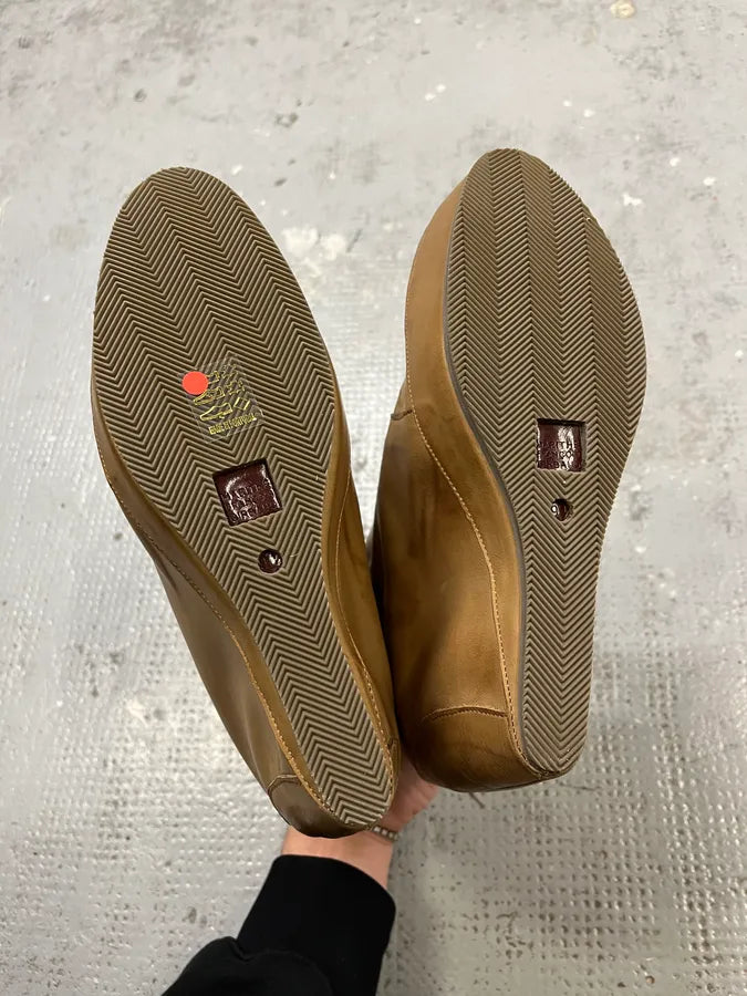 Marithé + François Girbaud Camel Leather Heels wScuavh 6