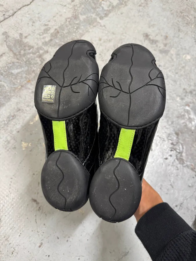 Marithé + François Girbaud Circle Black Leather Low Top Sneakers ZJEkGKq 6