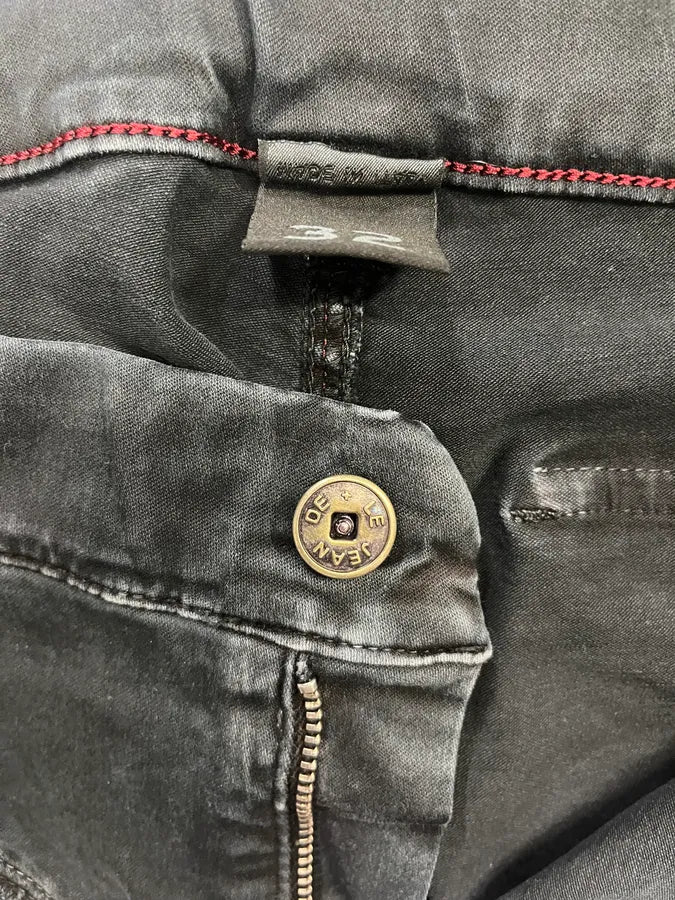 Marithé + François Girbaud Dark Eyeled Denim Jeans (S) AtLvuCB 10