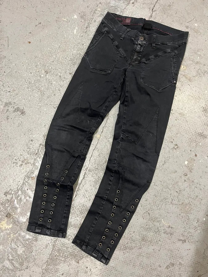 Marithé + François Girbaud Dark Eyeled Denim Jeans (S) AtLvuCB 4