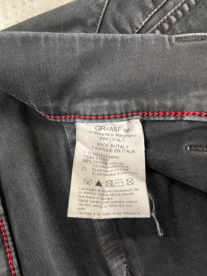 Marithé + François Girbaud Dark Eyeled Denim Jeans (S) AtLvuCB 7