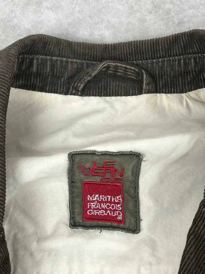 FW2000 Marithé + François Girbaud Dark Green Corduroy Blazer Jacket AVwKZmY 8