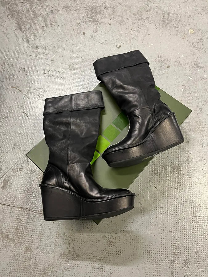 Marithé + François Girbaud Edina Black Leather Boots lwVdtlw 0