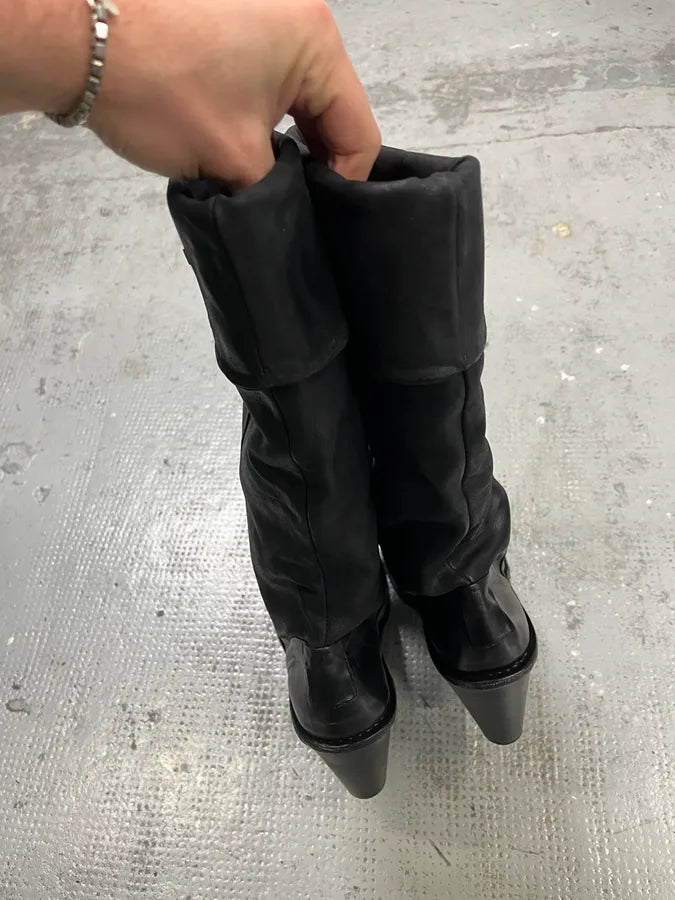 Marithé + François Girbaud Edina Black Leather Boots lwVdtlw 3