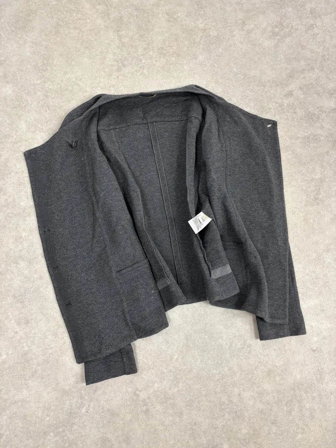 2000s Marithé + François Girbaud Grey Asymmetrical Blazer Jacket TWOVwab 6