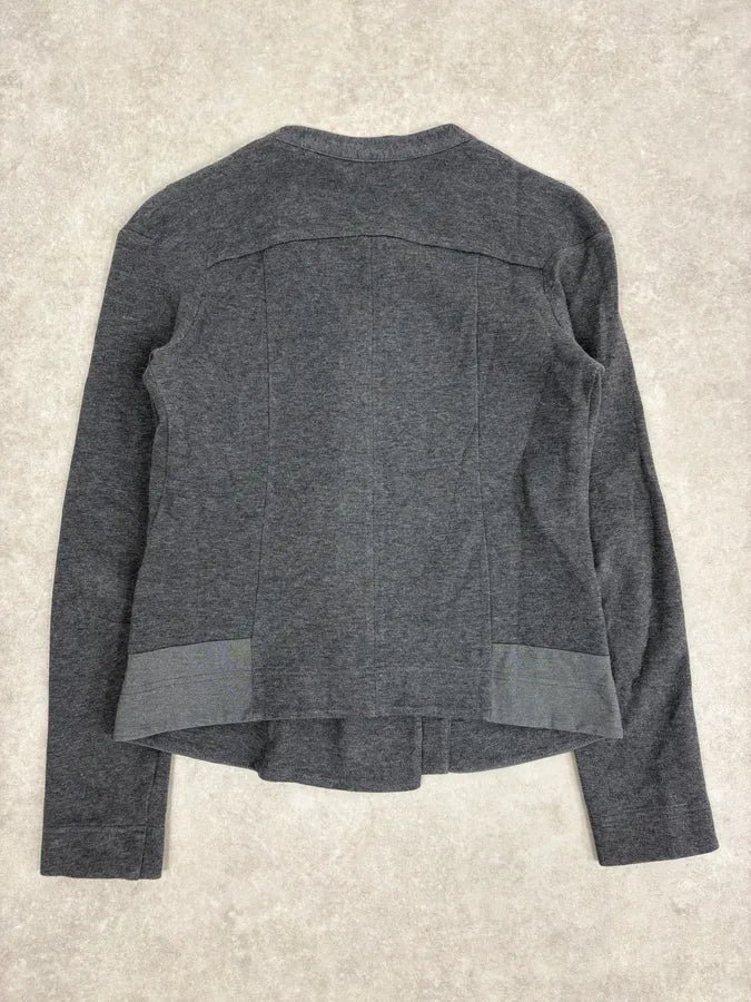 2000s Marithé + François Girbaud Grey Asymmetrical Blazer Jacket TWOVwab 5