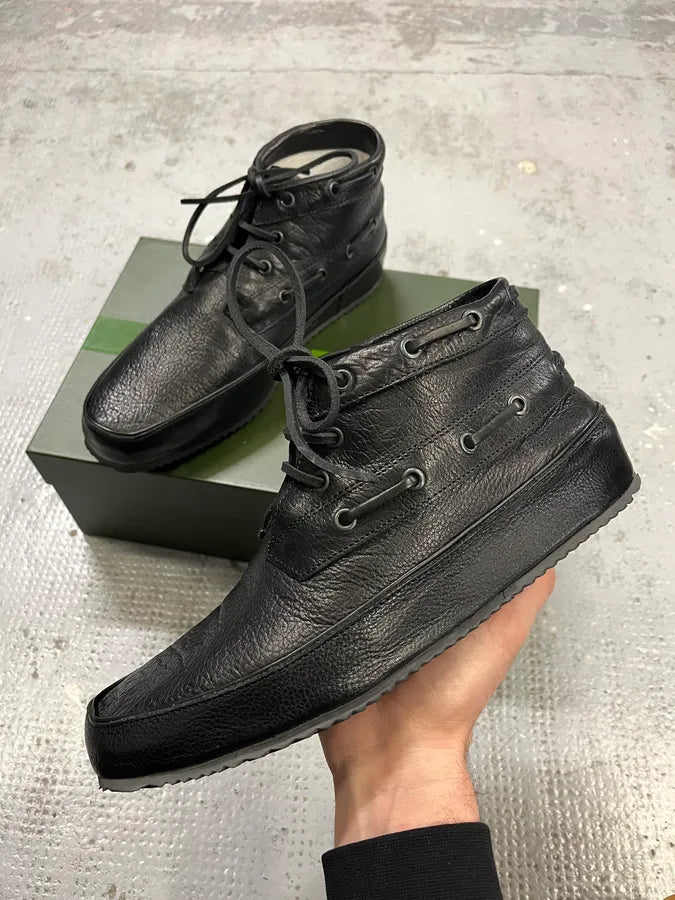 Marithé + François Girbaud Ker Leather Laced Black Shoes pdTKFGJ 0