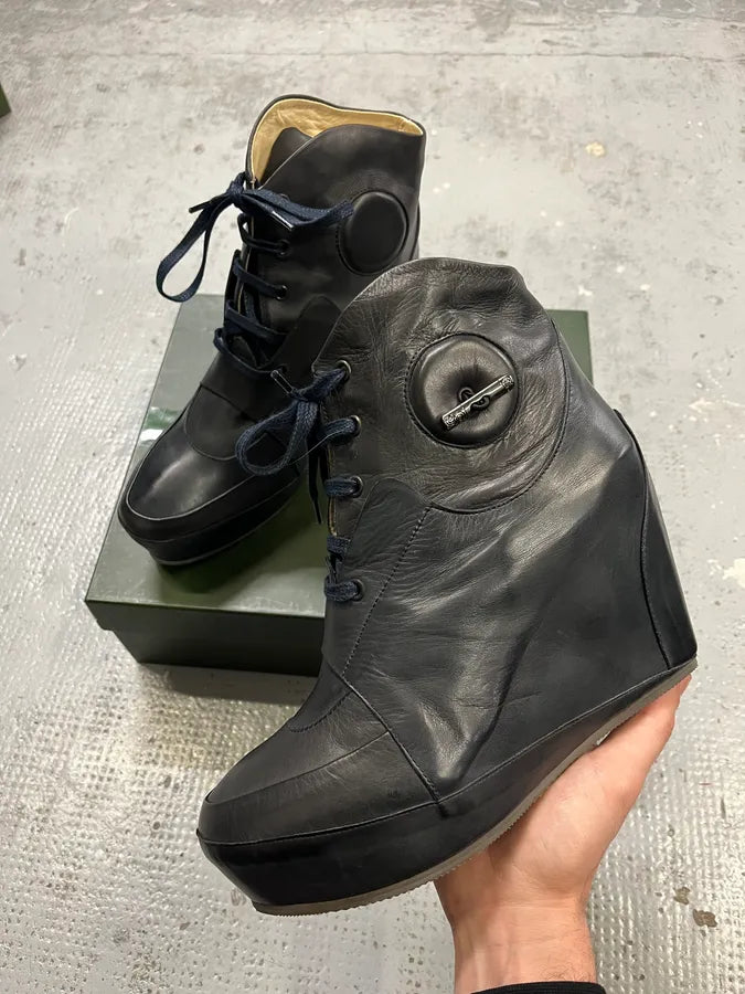 Marithé + François Girbaud Leather Black Heels ewGOrxN 0