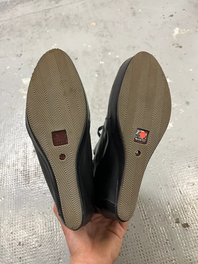 Marithé + François Girbaud Leather Black Heels ewGOrxN 4