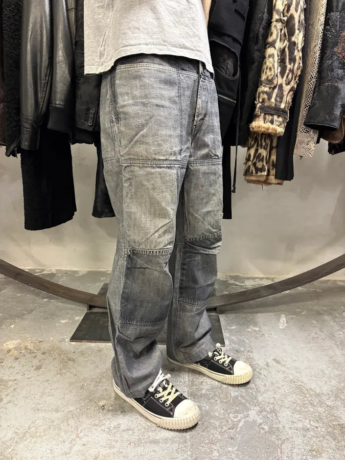 Marithé + François Girbaud Light Grey Denim Jeans (S/M) viNlAXN 2