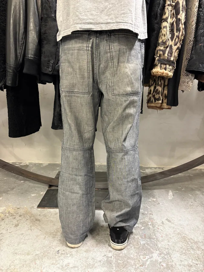 Marithé + François Girbaud Light Grey Denim Jeans (S/M) viNlAXN 3