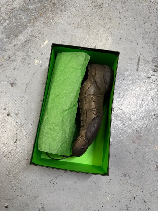 Marithé + François Girbaud Mumus Gold Leather Low Top Sneakers ftwUJHf 1