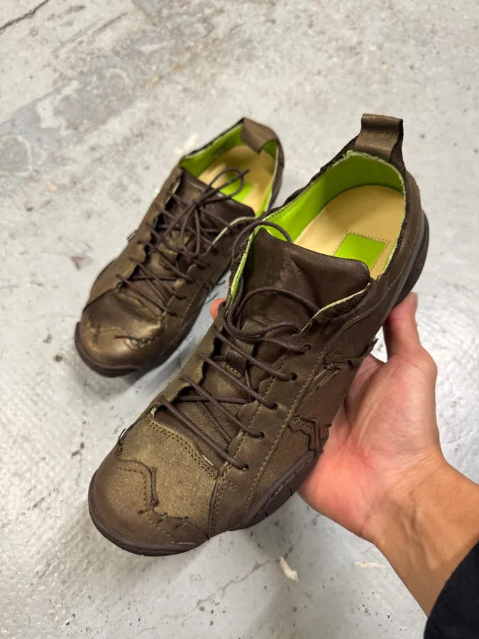 Marithé + François Girbaud Mumus Gold Leather Low Top Sneakers ftwUJHf 4