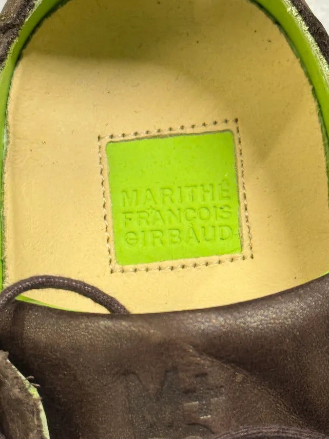 Marithé + François Girbaud Mumus Gold Leather Low Top Sneakers ftwUJHf 7