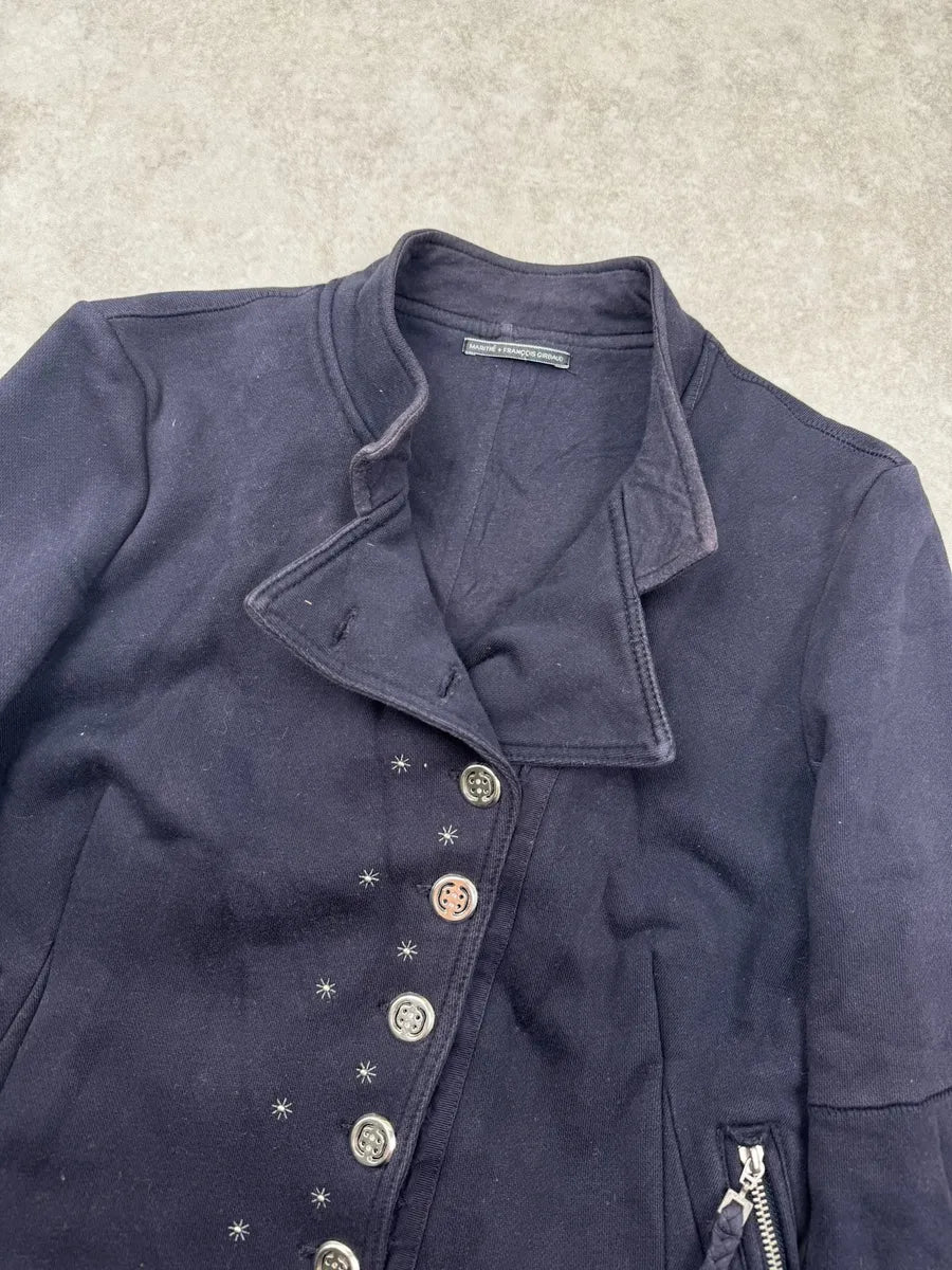 2000s Marithé + François Girbaud Navy Asymmetrical Jacket JxAmkMd 3