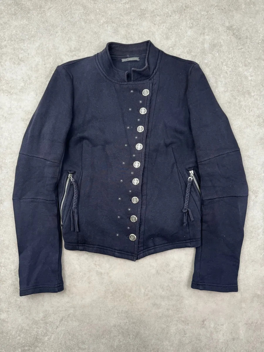 2000s Marithé + François Girbaud Navy Asymmetrical Jacket JxAmkMd 0