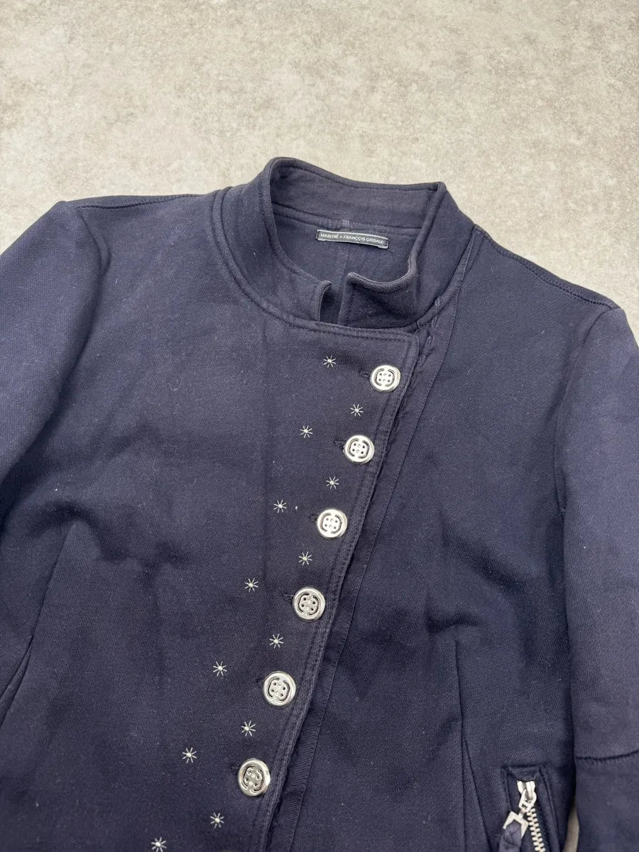 2000s Marithé + François Girbaud Navy Asymmetrical Jacket JxAmkMd 4
