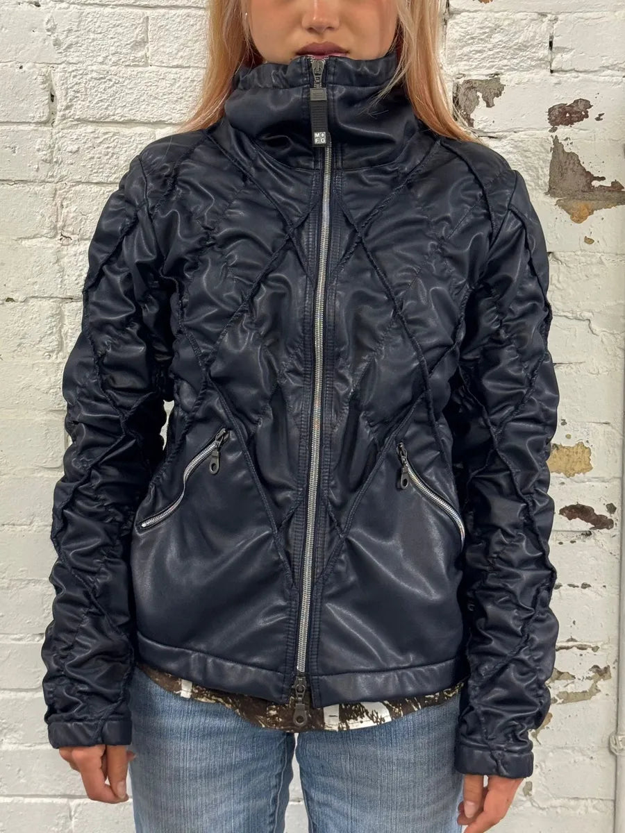 FW2000 Marithé + François Girbaud Structure Navy Jacket JqpZlXF 0