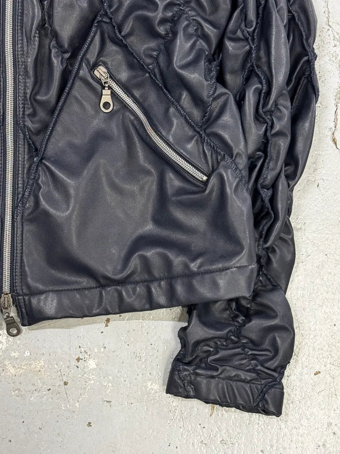 FW2000 Marithé + François Girbaud Structure Navy Jacket JqpZlXF 11
