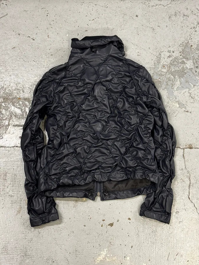 FW2000 Marithé + François Girbaud Structure Navy Jacket JqpZlXF 4