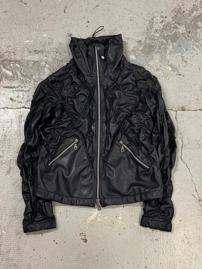 FW2000 Marithé + François Girbaud Structure Navy Jacket JqpZlXF 2