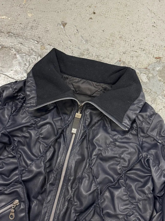 FW2000 Marithé + François Girbaud Structure Navy Jacket JqpZlXF 10