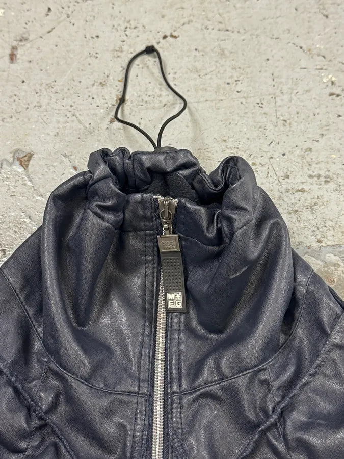 FW2000 Marithé + François Girbaud Structure Navy Jacket JqpZlXF 9