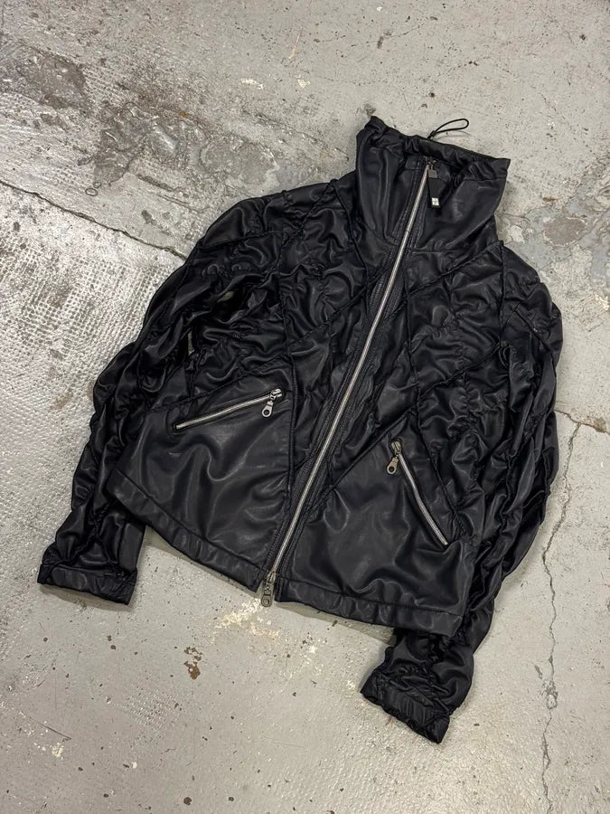 FW2000 Marithé + François Girbaud Structure Navy Jacket JqpZlXF 5